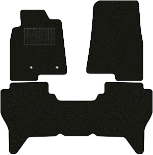 Коврики текстильные "Классик" для Mitsubishi Pajero IV (suv / V90 (5 дв.)) 2014 - 2020, черные, 3шт.