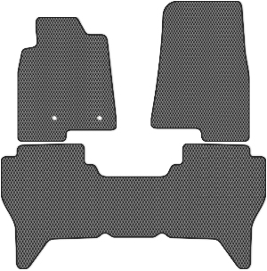 Коврики "EVA сота" в салон Mitsubishi Pajero IV (suv / V90 (5 дв.)) 2014 - 2020, серые 3шт.