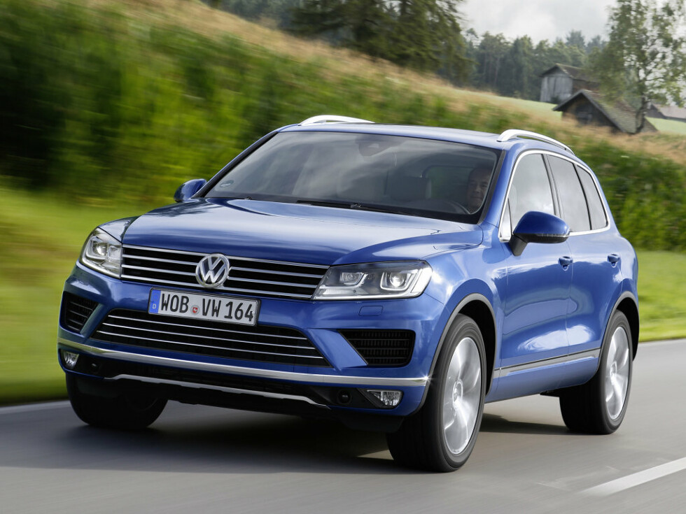 Коврики текстильные "Комфорт" для Volkswagen Touareg II (suv, гибрид / 7P5) 2014 - 2018, черные, 5шт.