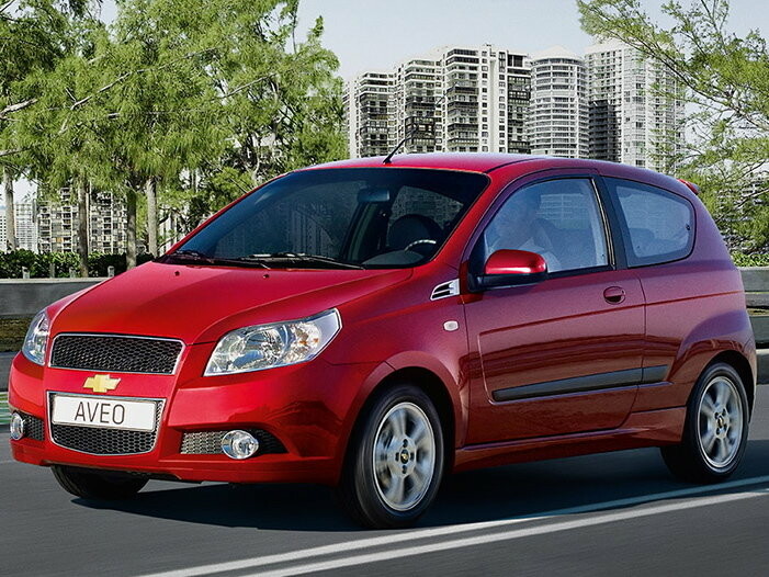 Коврики текстильные "Классик" для Chevrolet Aveo I (хэтчбек 3 дв / T250) 2007 - 2011, темно-серые, 5шт.