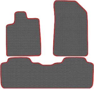 Коврики ЭВА "Ромб" для Citroen C5 I (хэтчбэк / X40) 2001 - 2004, серые, 3шт.