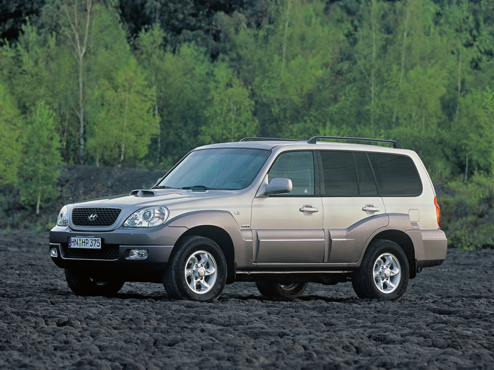 Коврики текстильные "Стандарт" для Hyundai Tarracan (suv / HP) 2004 - 2007, черные, 4шт.