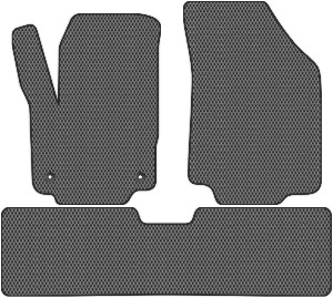 Коврики "EVA ромб" в салон Chevrolet EQUINOX III (suv / SUV) 2020 - Н.В., серые 3шт.