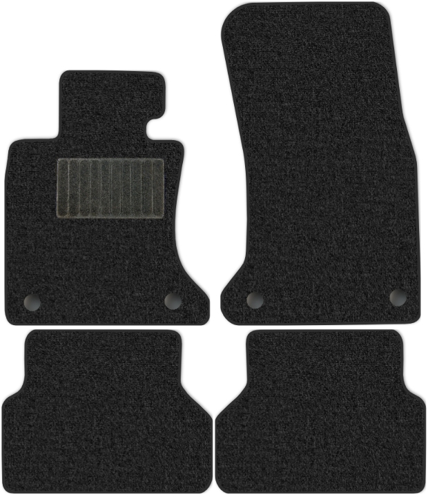 Коврики текстильные "Комфорт" для BMW 5-Series (седан / E60) 2003 - 2007, темно-серые, 4шт.