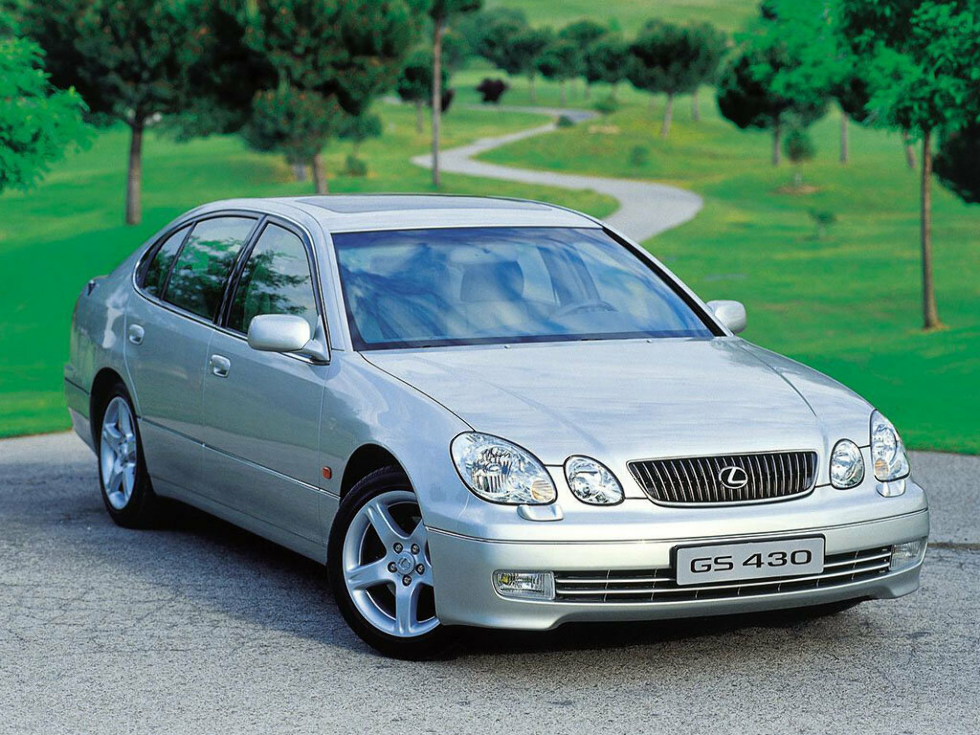 Коврики текстильные "Классик" для Lexus GS430 (седан / S190) 2000 - 2004, темно-серые, 4шт.