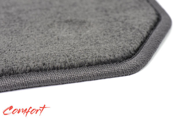 Коврики текстильные "Комфорт" для Hyundai Creta I (suv / GS) 2015 - Н.В., темно-серые, 5шт.
