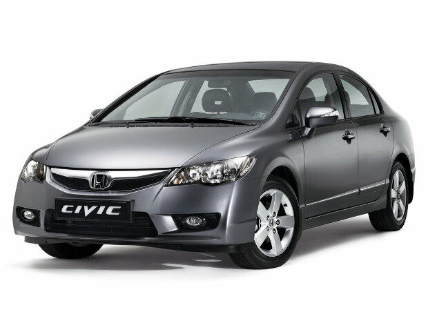 Коврики ЭВА "EVA ромб" для Honda Civic (седан / FD7) 2009 - 2011, черные, 3шт.