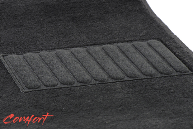 Коврики текстильные "Комфорт" для Mitsubishi Outlander III (suv / GFOW,GGOW) 2014 - 2016, темно-серые, 5шт.